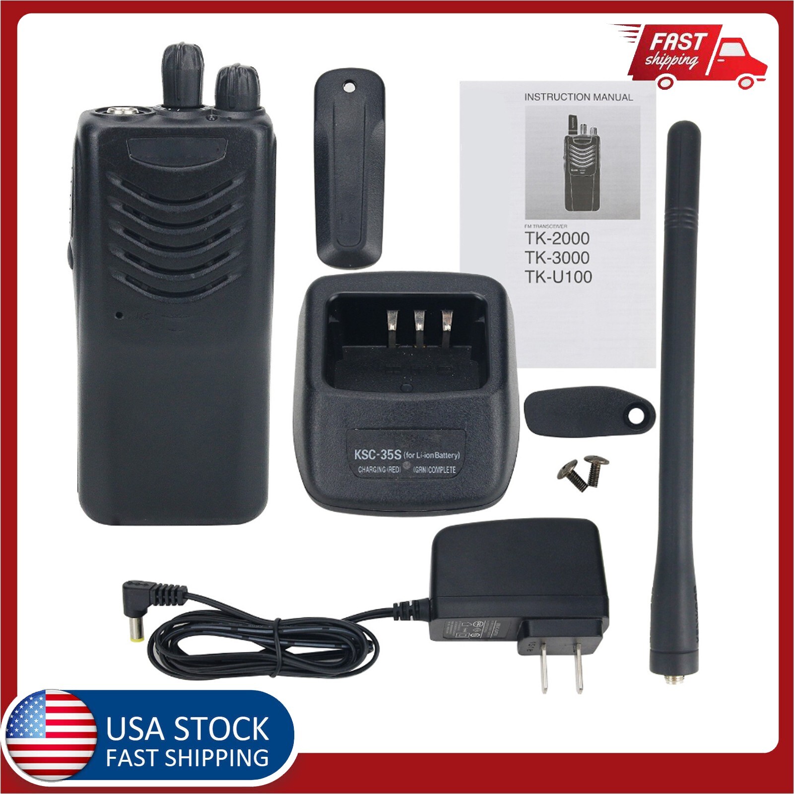 #US TK-2000 5W 5KM VHF Radio Walkie Talkie 136-174MHz 16CH Handheld Transceiver