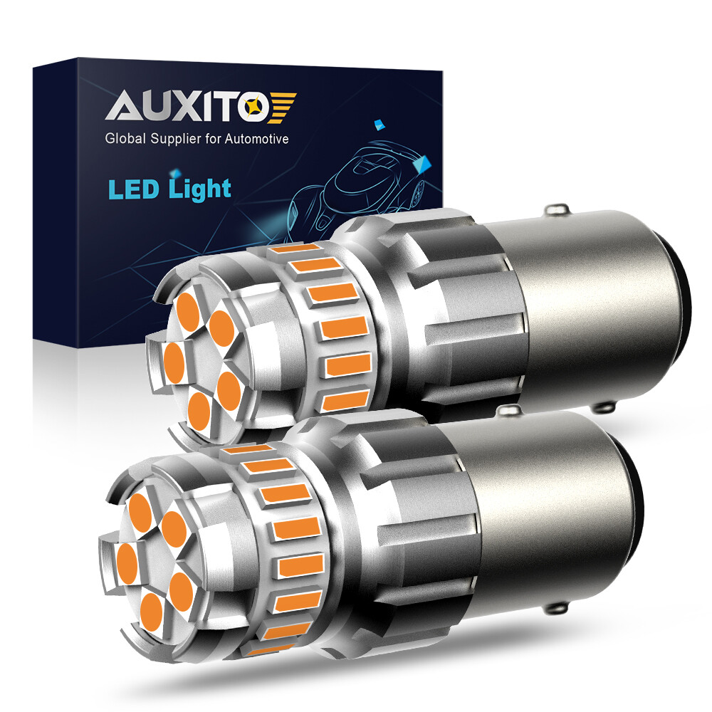 AUXITO 1156 7506 LED Turn Light Signal Amber Flash Canbus Error Free 2F 2/10x