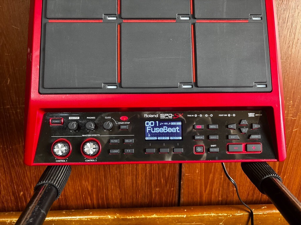 Roland SPD-SX Special Edition Sampling Percussion Pad Sparkling Red Finish