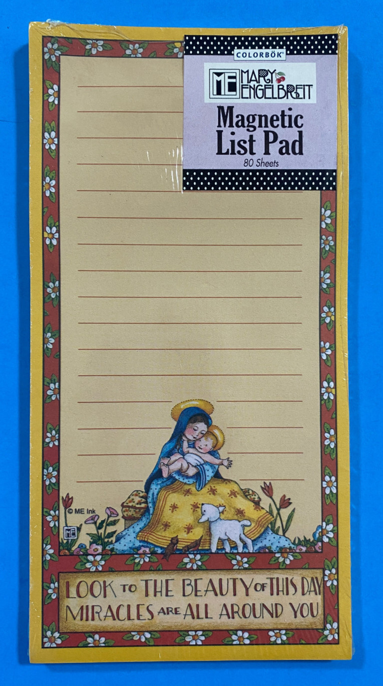 Mary Engelbreit Magnetic Memo List Pad 80 Sheets New Look into the Beauty of ,,,