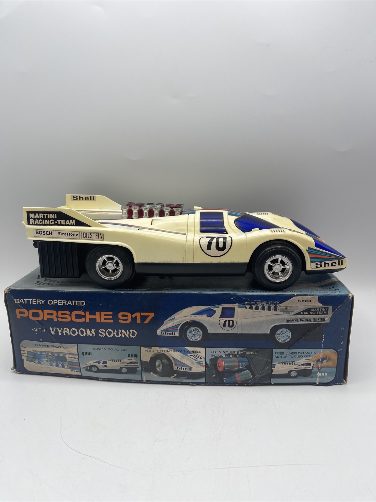 Vintage New Bright Porsche 917 Martini Racing 70 - parts Only