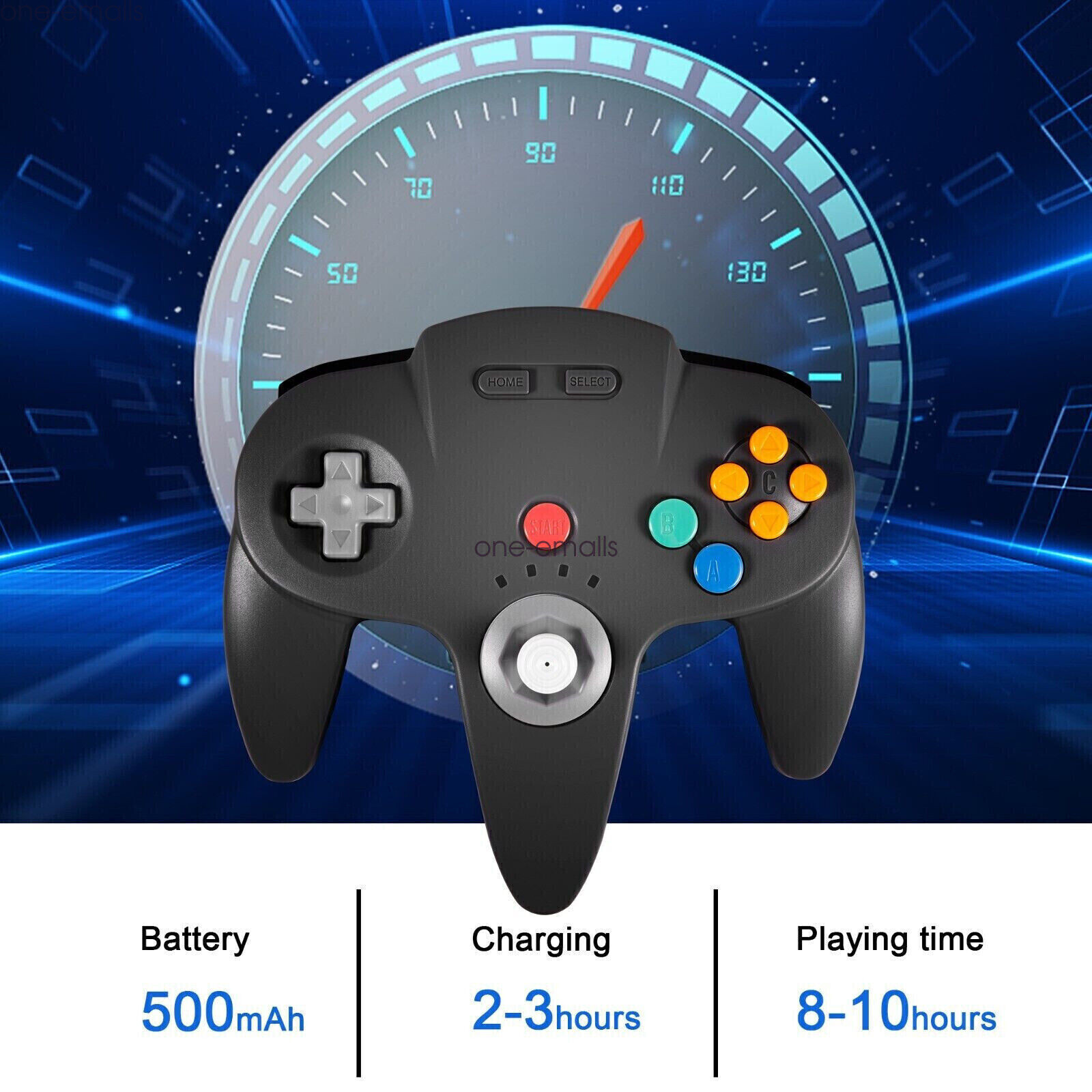 Wireless N64 Controller for Nintendo 64 Console/ Switch Mac Windows Rechargeable