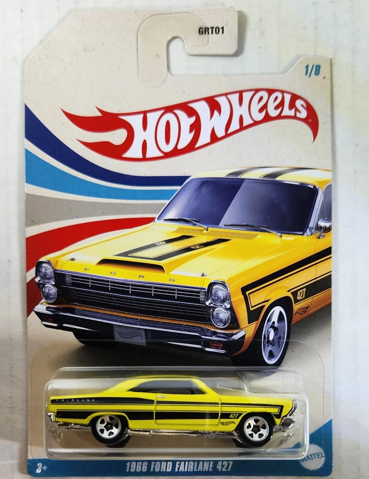 2023 Hot Wheels 1966 Ford Fairlane 427 Vintage American Muscle Yellow W/Stripes