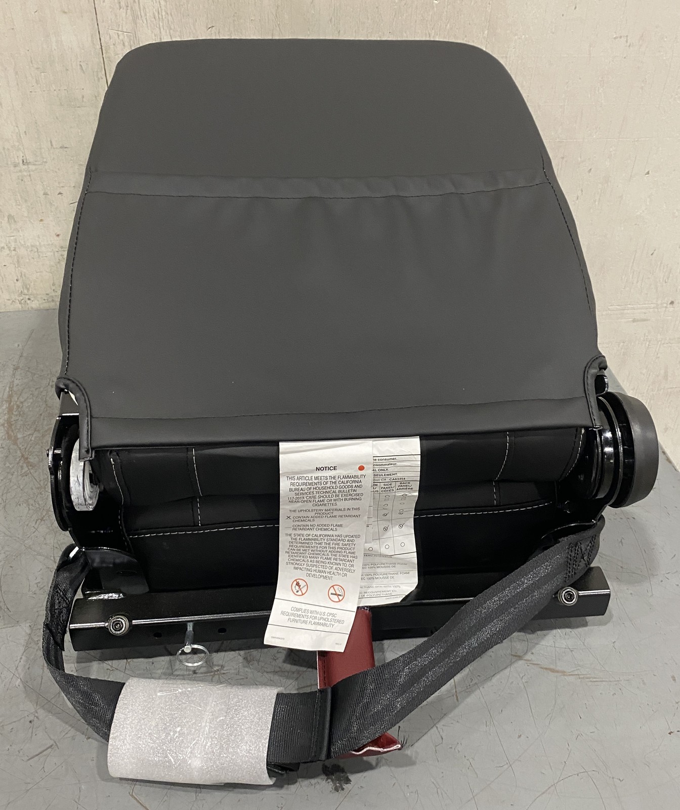 Pride Mobility High-Back Replacement Seat Black SET2302647