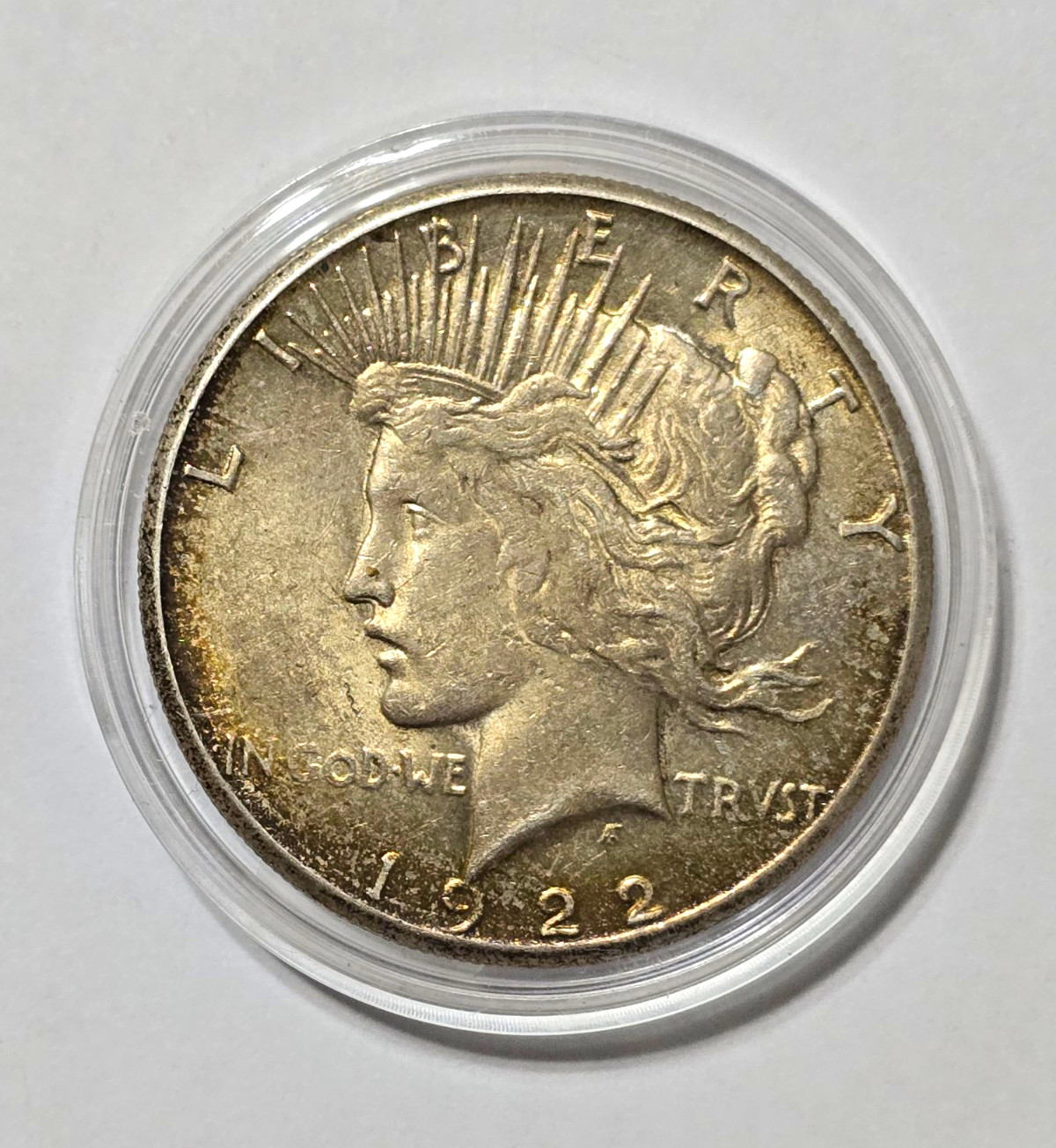 1922-S Peace Silver Dollar $1 90% Silver Business Strike San Francisco KM#150