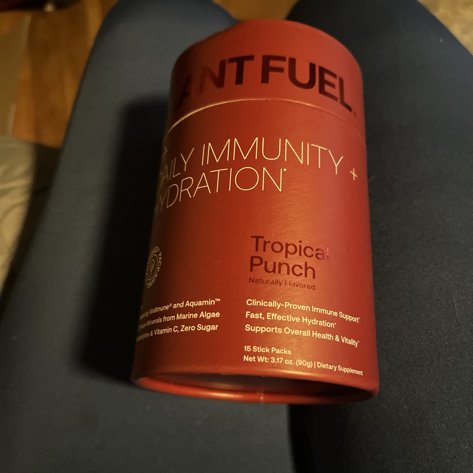 PLANTFUEL Daily Immunity&Hydration Tropical Punch W/ Wellmune,Aquamin Sealed