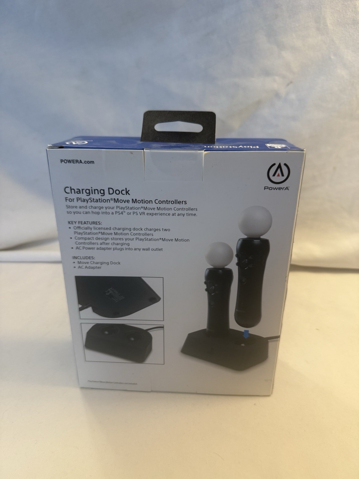 PowerA Charging Dock for PS4 VR Move Motion Controllers – Black – New Sealed