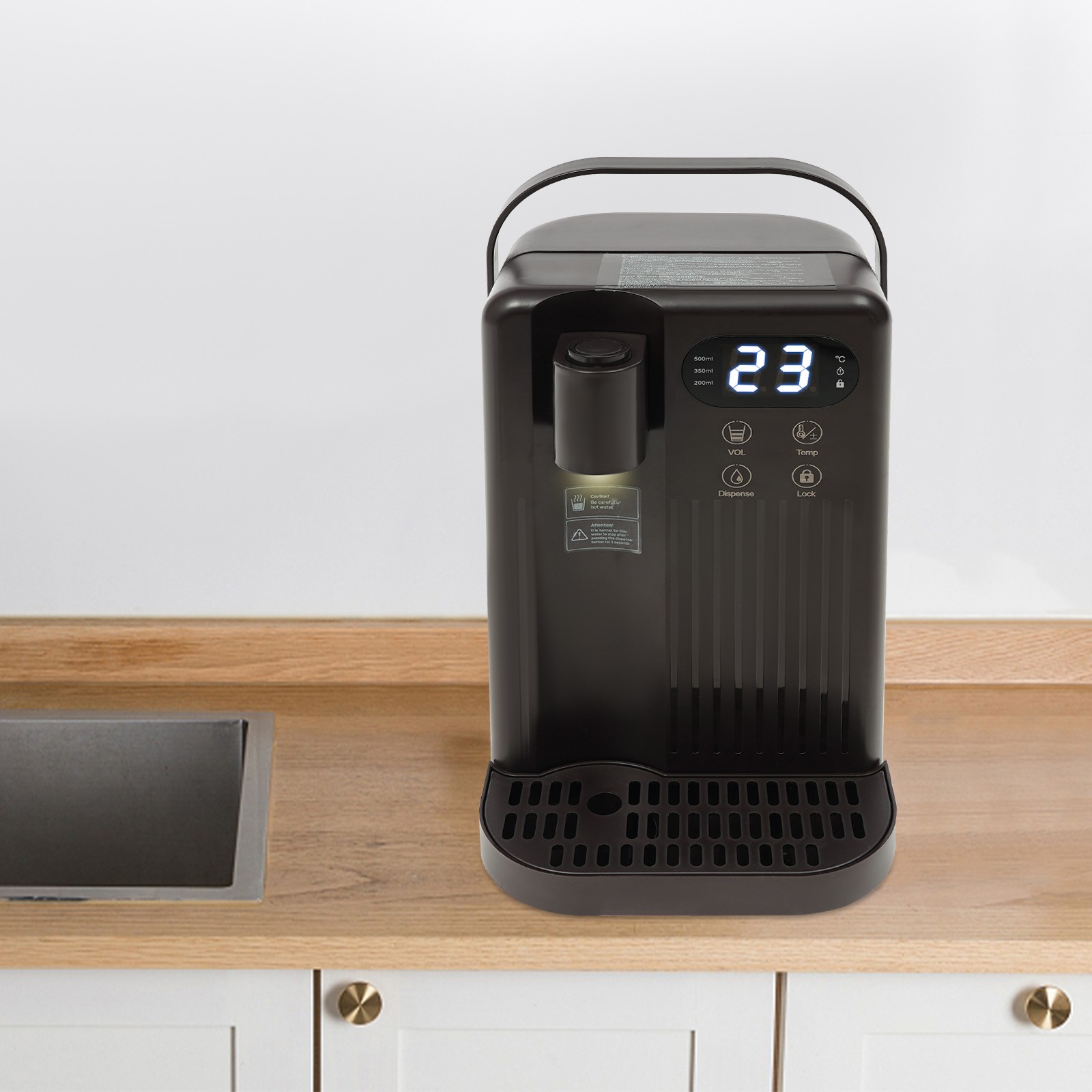 Drinking Fountain Office Home Hot and Cold Table Drinking Machine 18.5*24*30cm