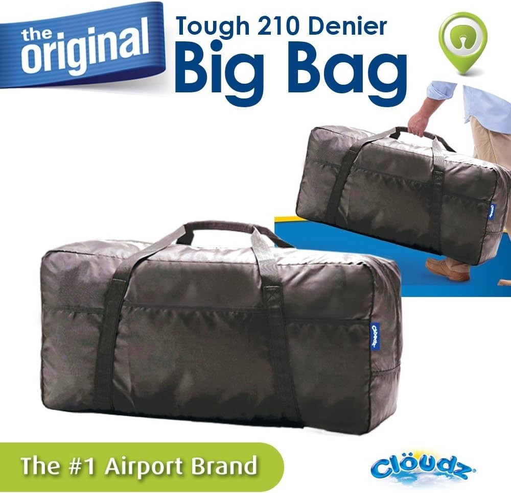 Travel Bag Cloudz The Big Bag  Black Large Capacity Travel Bag New with Tags