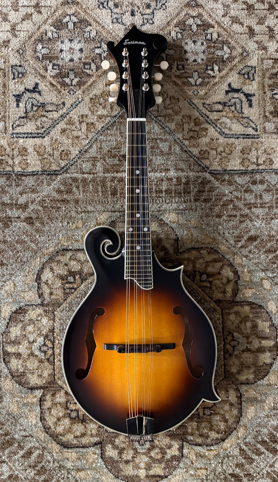 Eastman MD515/TV-WN-SB Wide-Neck Mandolin in Sunburst w/ Hard Case & Free Setup
