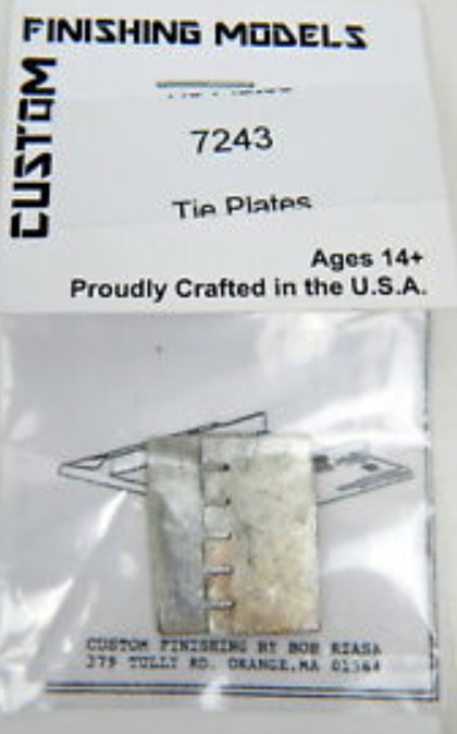Custom Finishing Models #7243 Tie Plates (Unpainted Metal Castings)