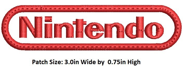NINTENDO EMBROIDERED PATCH IRON ON/ SEW ON, USA FAST SHIPPING