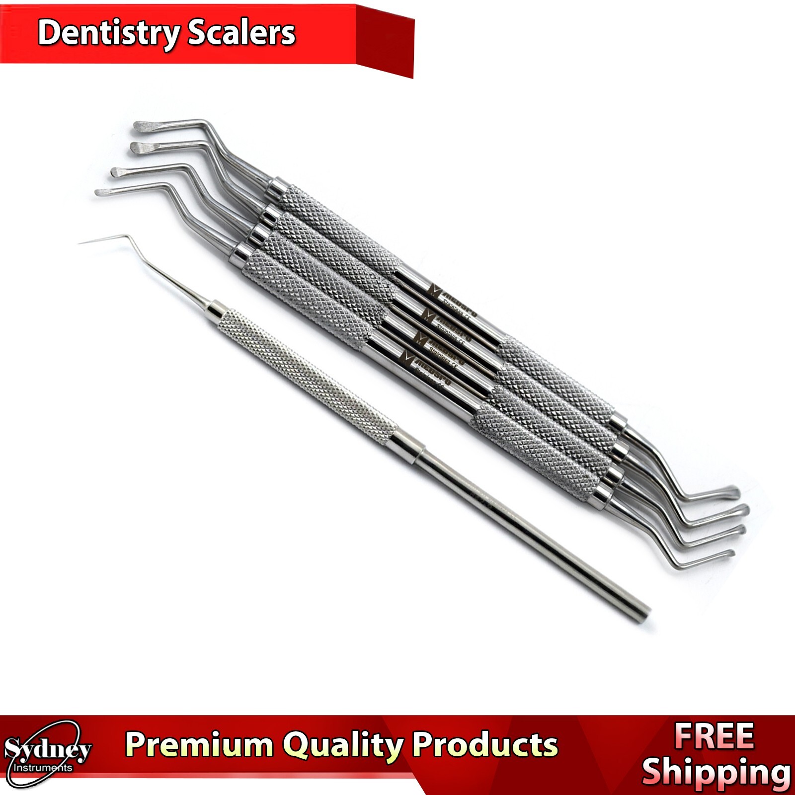 Lucas Dental Surgical Bone Curettes Restorative Instruments & Explorer Probe 9
