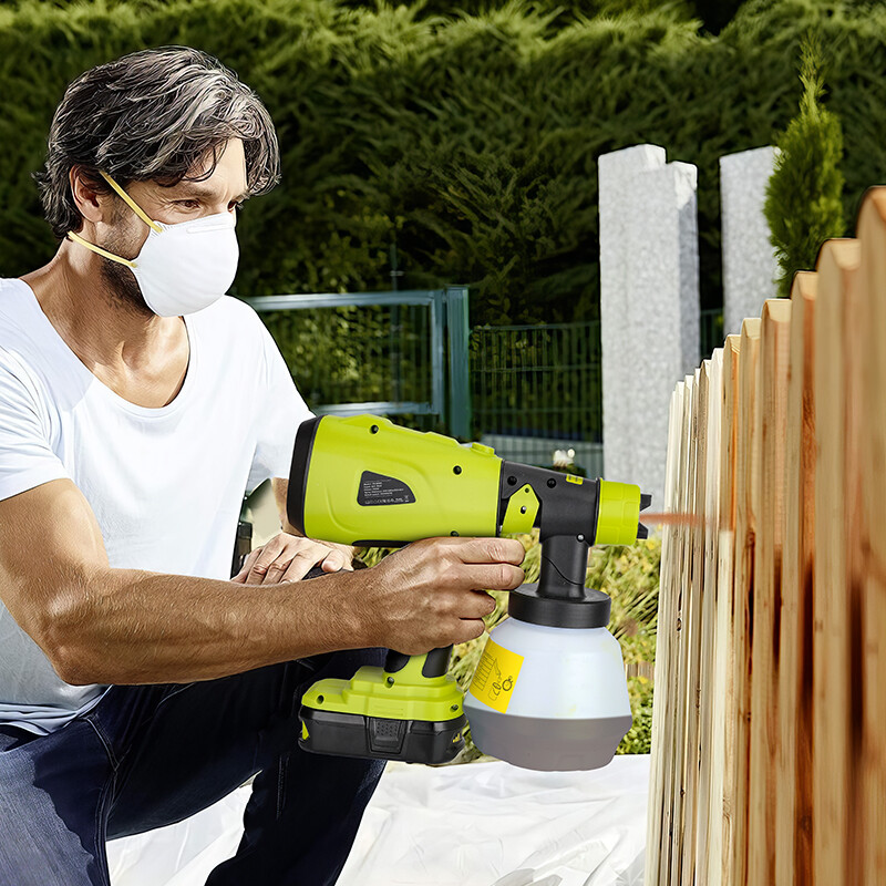 Paint Sprayer for Ryobi One+ 18V Battery w/1000ML Large Container Even Coverage