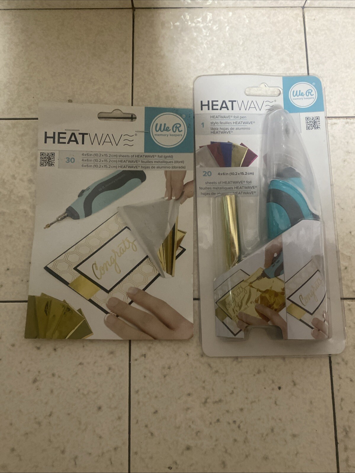 We R Memory Keepers HEATWAVE Foil Pen  20 Sheets Bonus Extra Sheets