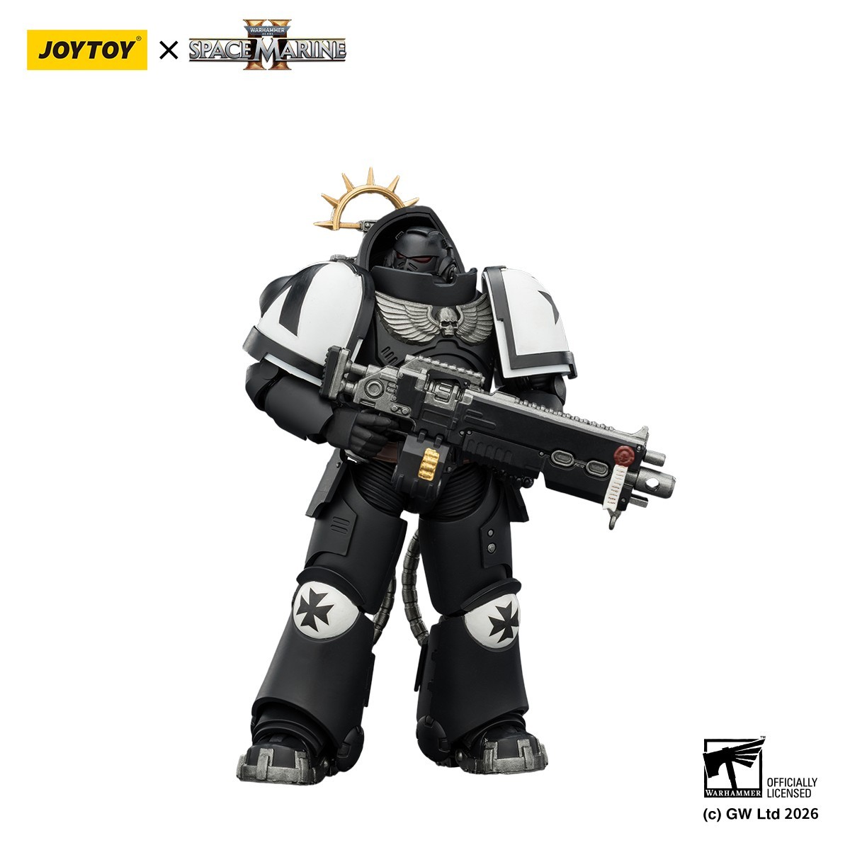 JOYTOY 1:18 Warhammer 40K Game Edition Black Templars Heavy Intercessor