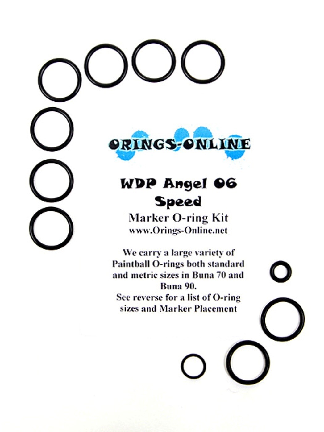 WDP Angel 06 Speed Paintball Marker O-ring Oring Kit x 2 rebuilds / kits Angel06