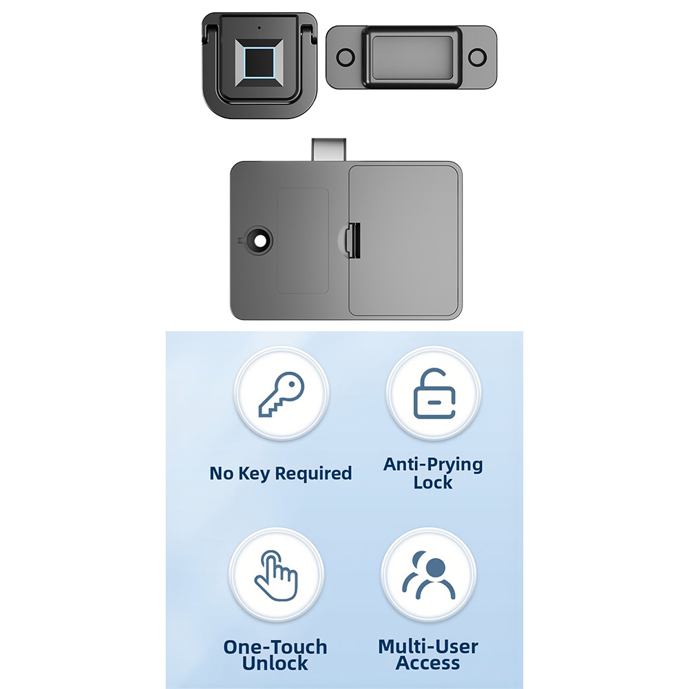 Fingerprint Lock Biometric Security For Office Scratch-resistant Alloy