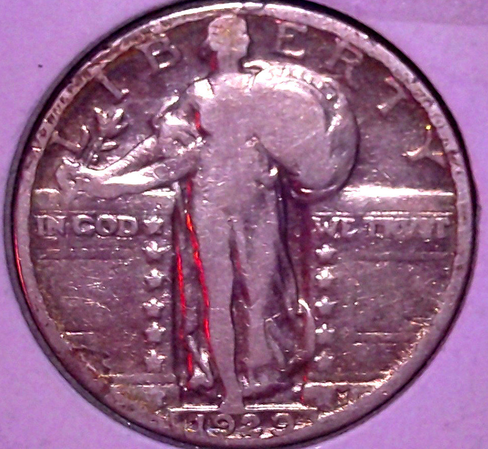 1929   STANDING LIBERTY SILVER QUARTER 25C