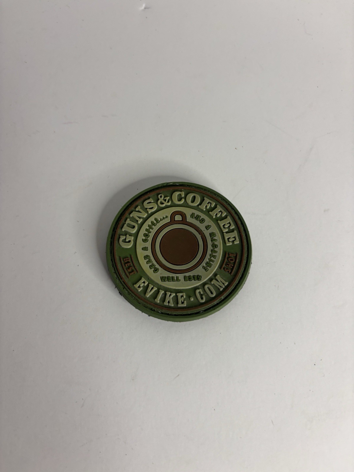 Guns and Coffee Tactical Patch, Evike.com, 2 1/4", Rubber