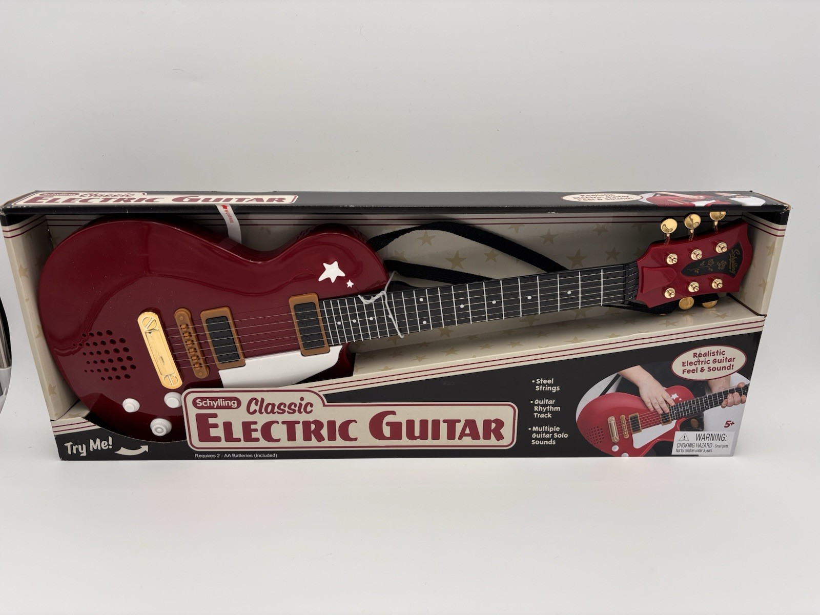Red LP Guitar Schylling Classic Toy NEW Les add Paul Style Mini Electric Sealed
