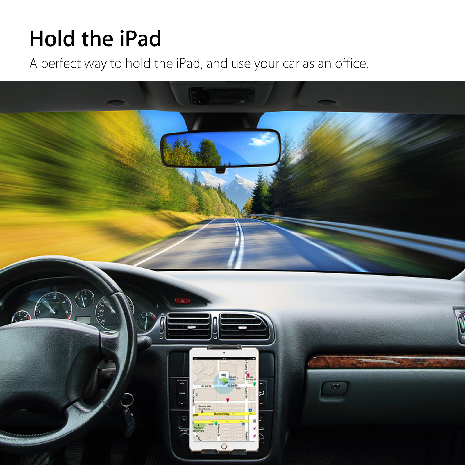 Universal Adjust Car CD Slot Mount Holder Fr iPad/Galaxy Tab/Tablet/Phone 4-14''