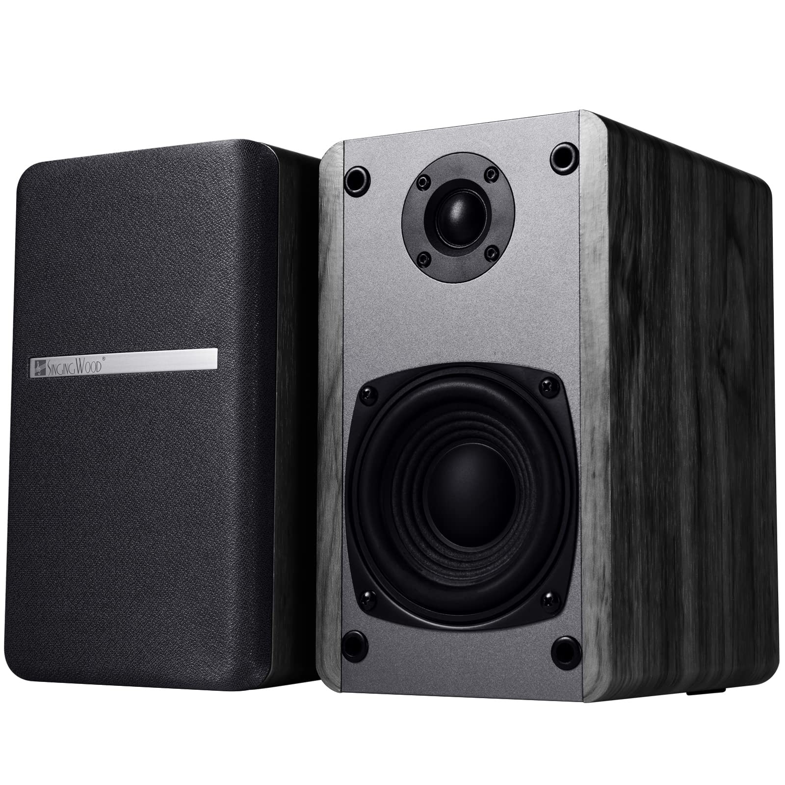 T25 Passive 2 Way Bookshelf Speakers 60 Watts (30W x 2) Black