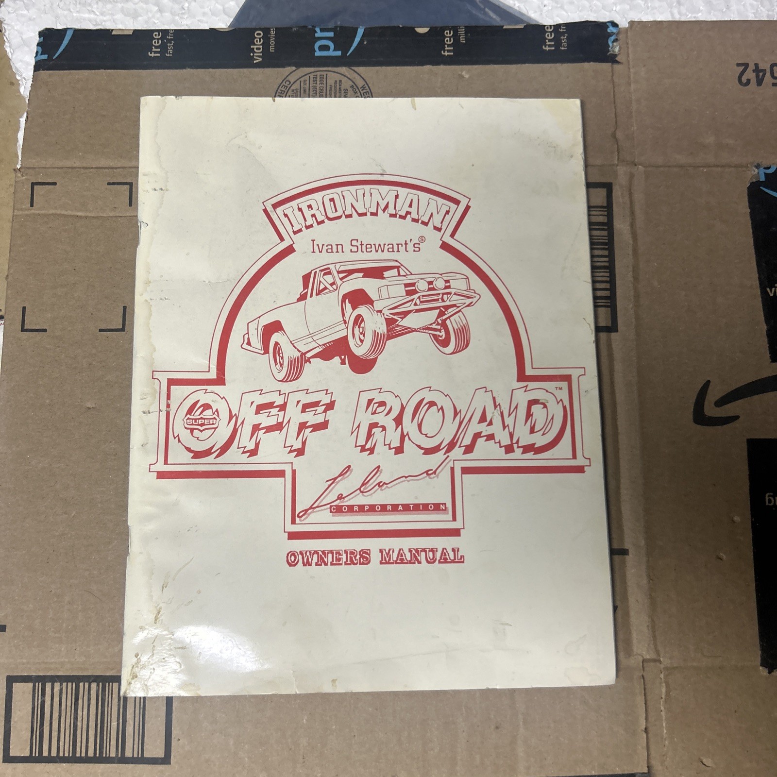 original Off-Road Iron Man Ivan Stewart W/Schematics arcade video game manual