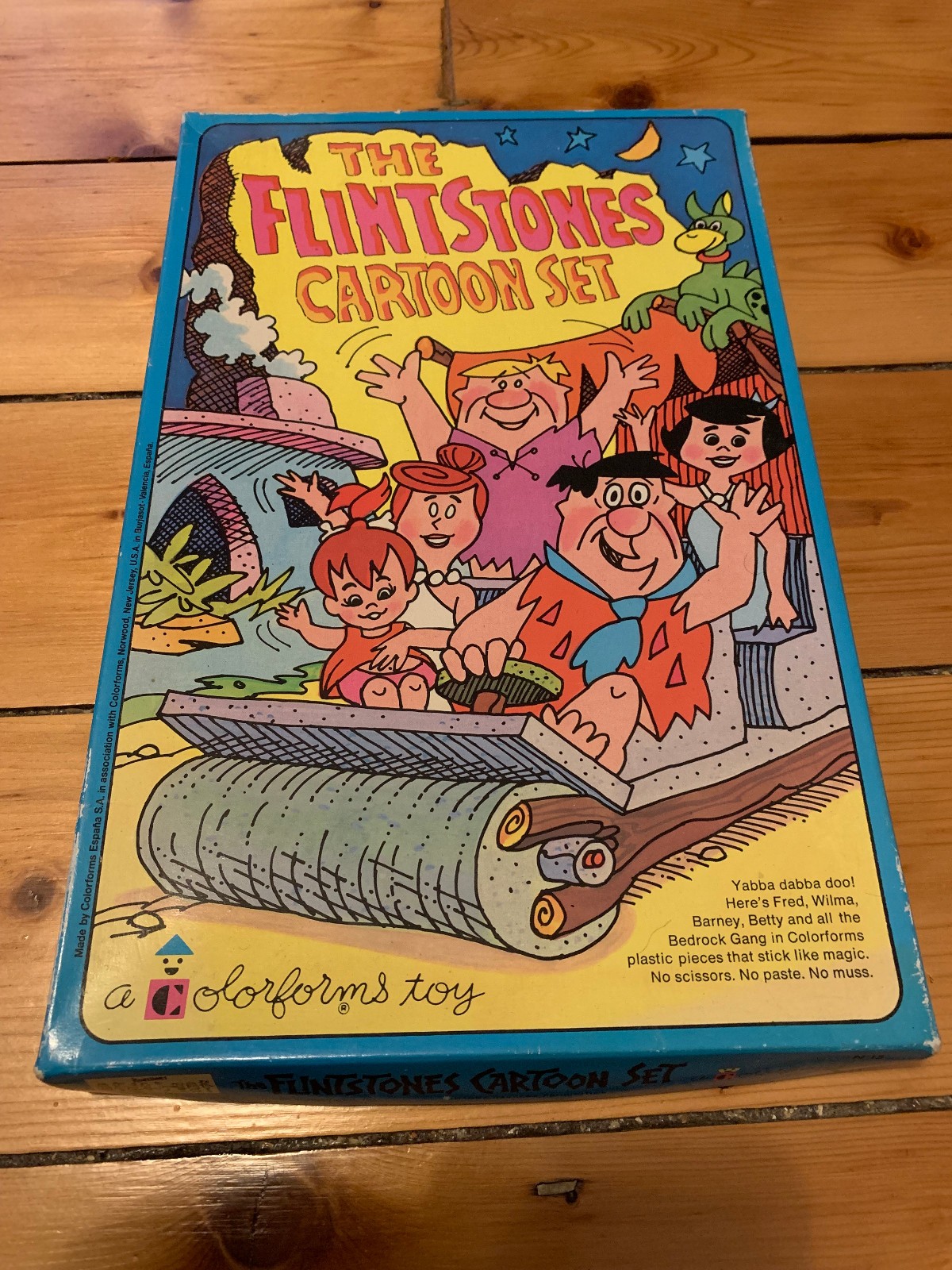 Vintage The Flintstones Cartoon Set - new old stock - Colorforms