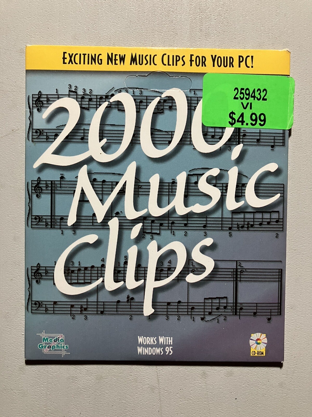 2000 Music Clips CD-Rom Windows 95 Exciting New Music Clips