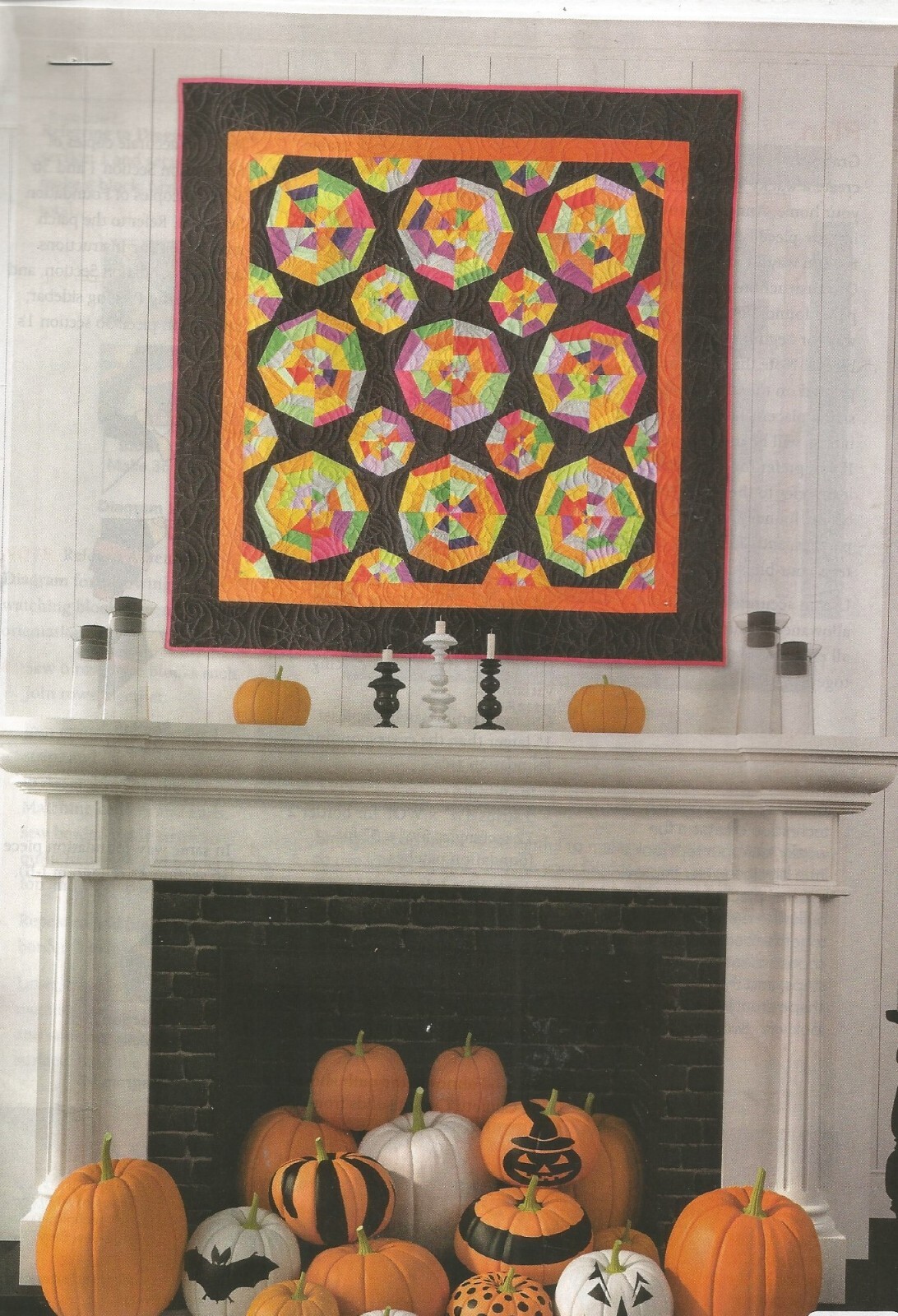 C0783   WONKY WEBS WALL HANGING  QUILT PATTERN/INSTRUCTIONS