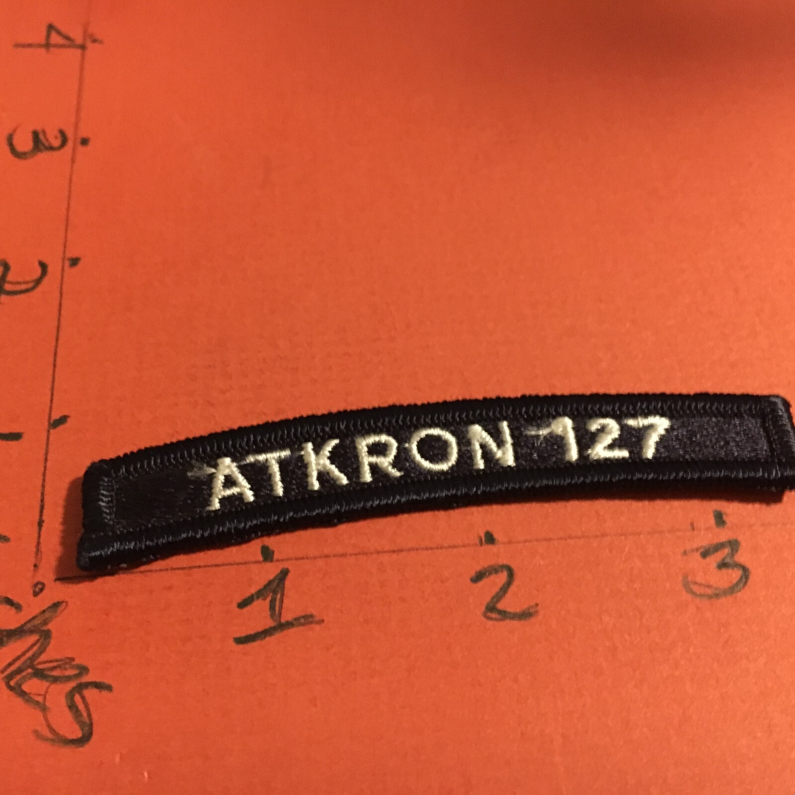 US NAVY SHOULDER STRIP TAB rocker Patch 12/1/22 Atkron 127