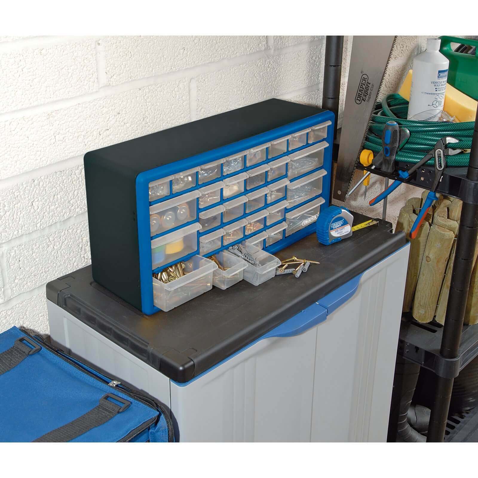 Draper 30 Drawer Wall Mountable Organiser Cabinet