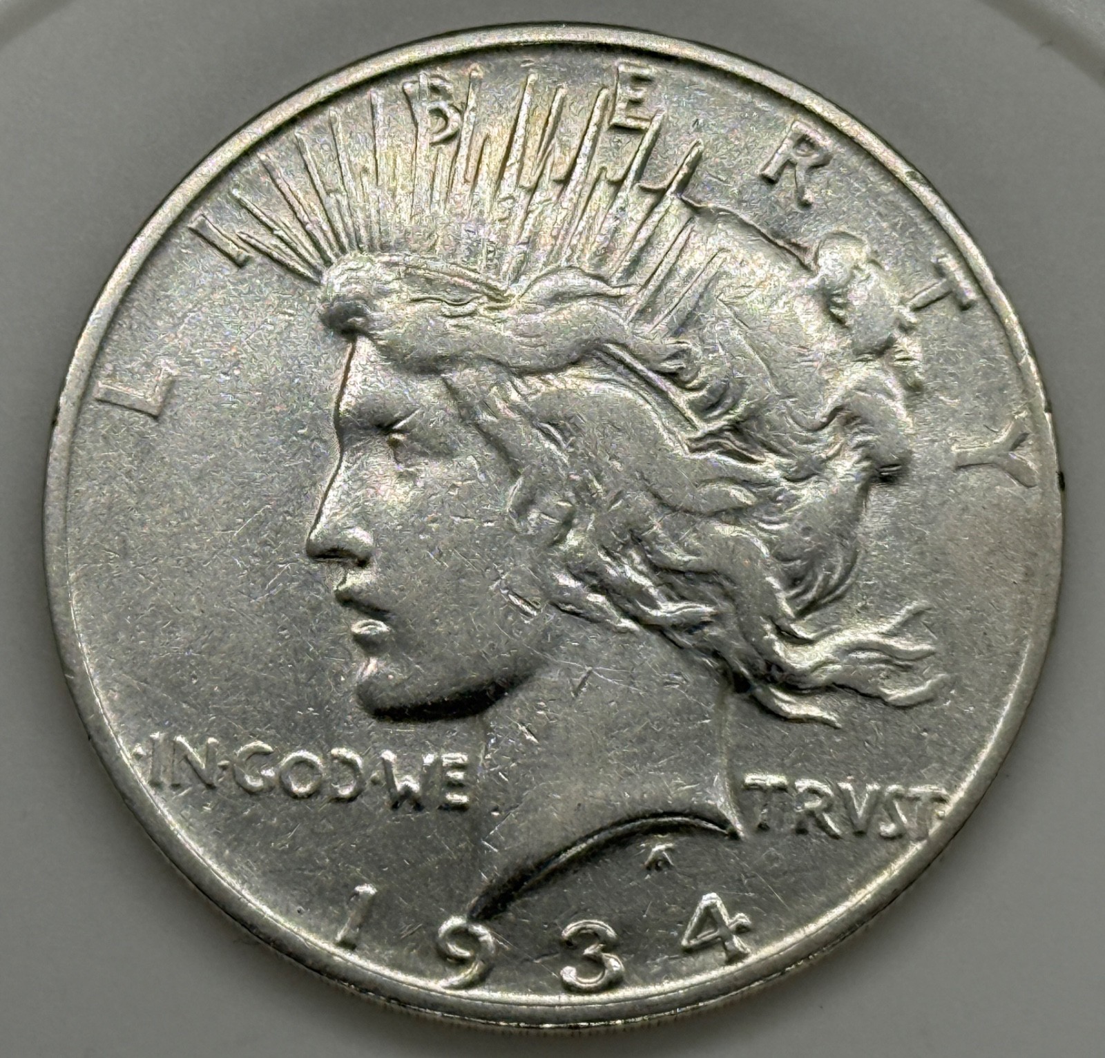 1934 D Peace Silver Dollar VF Very Fine $1 Coin Collectible Key Date! WOW!