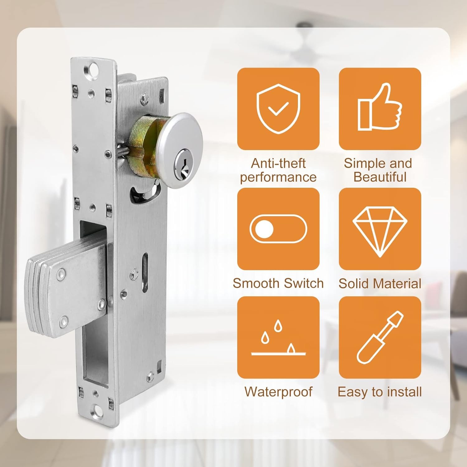 Storefront Door Mortise Lock Bolt Deadbolt w/ 2 Cylinders Adams Rite Cam SC1-TT
