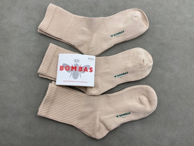 3 Pairs Bombas Lightweight Women's 8-10.5 Earthy yellow Quarter Socks Size M