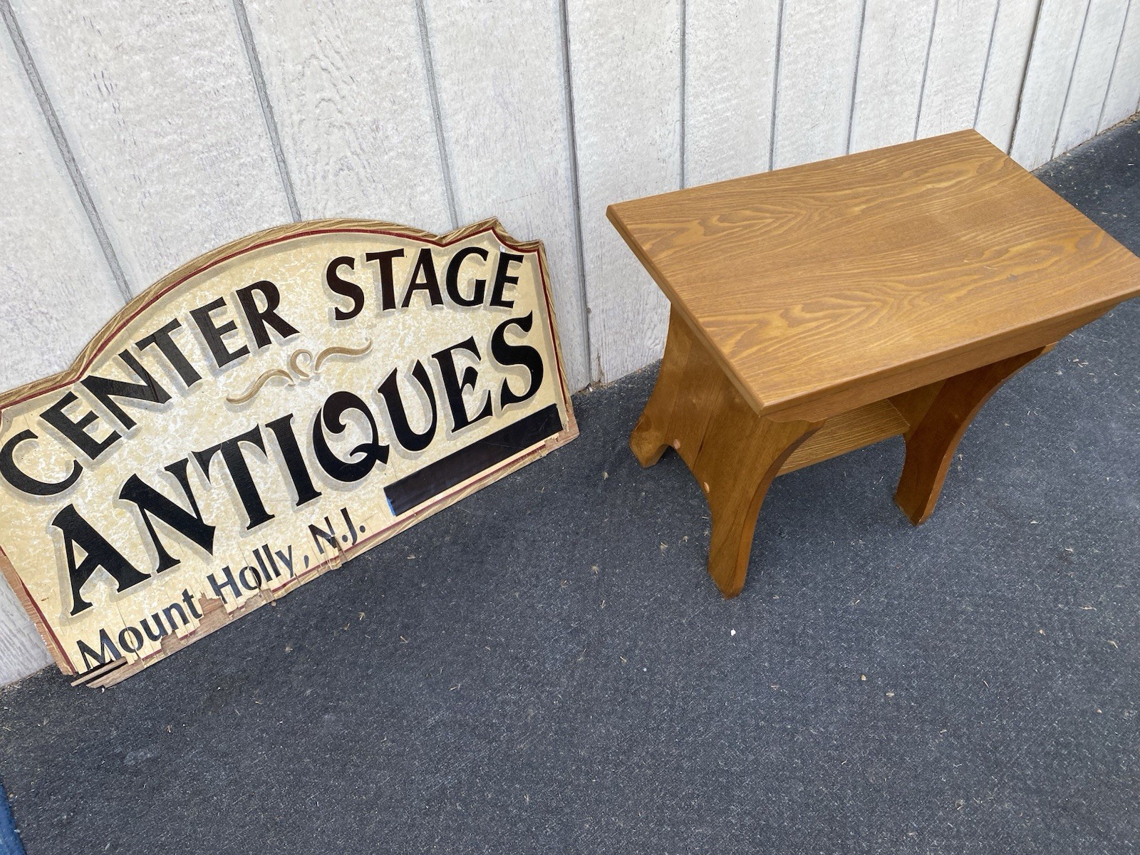 66601 Solid Oak Footstool Bench Stool