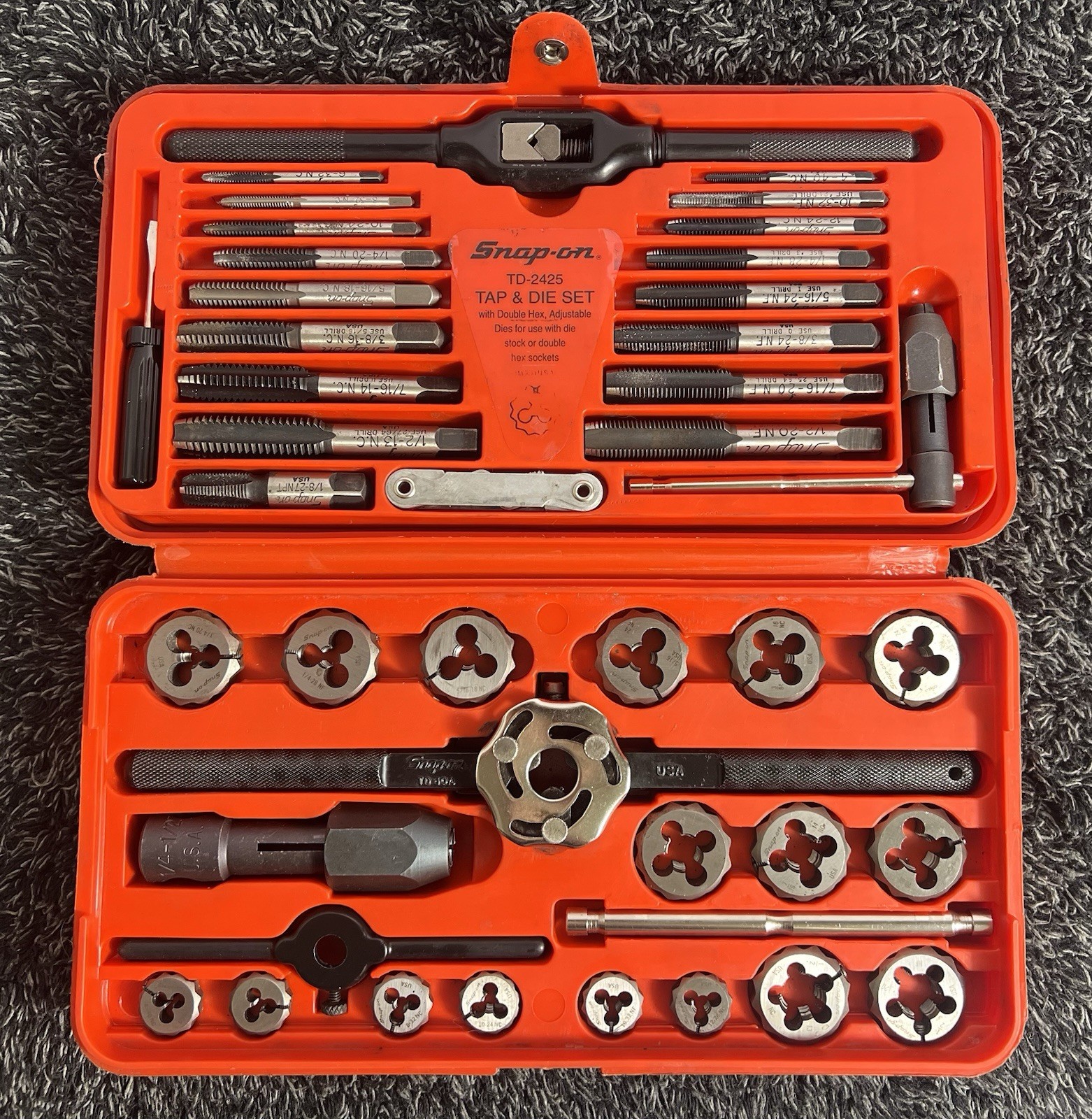 Snap-on 41pc TD24-25 Tap & Dye Set *Complete*