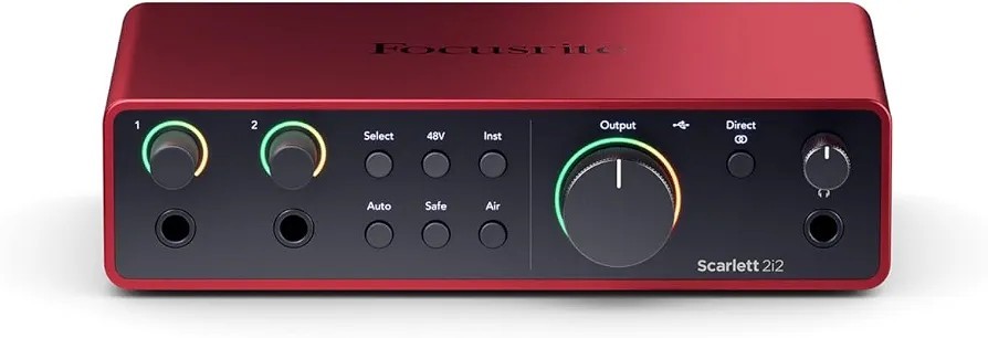 Focusrite Scarlett 2i2 4th Gen Audio Interface New USB For Recording Studio