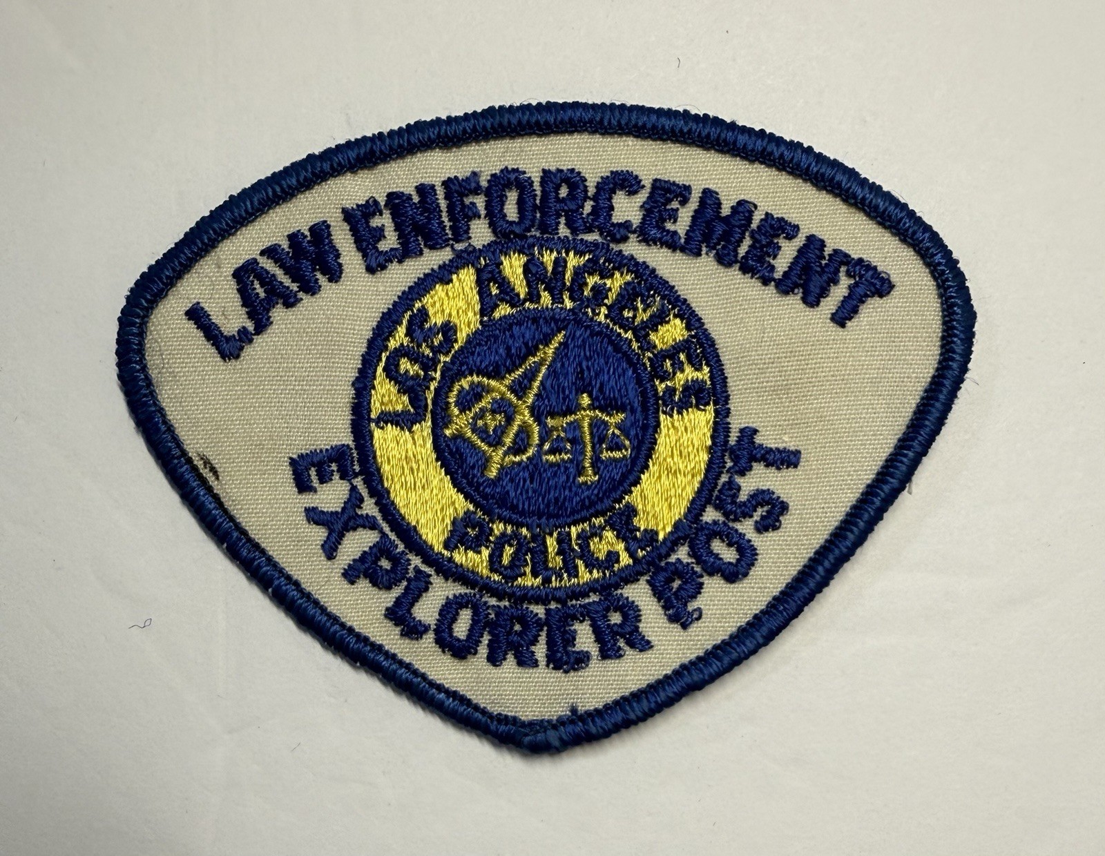 VINTAGE CALIFORNIA LOS  ANGELES POLICE LAW ENFORCEMENT EXPLORER POST PATCH #D24