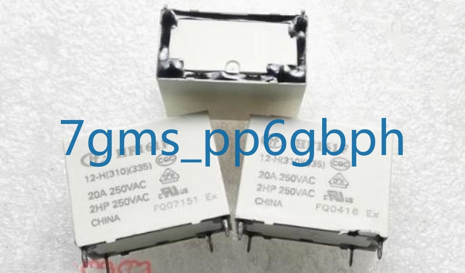 5 PCS NEW HF161F 12-H (310) (335) Relay 4-pin 20A250VAC *hh