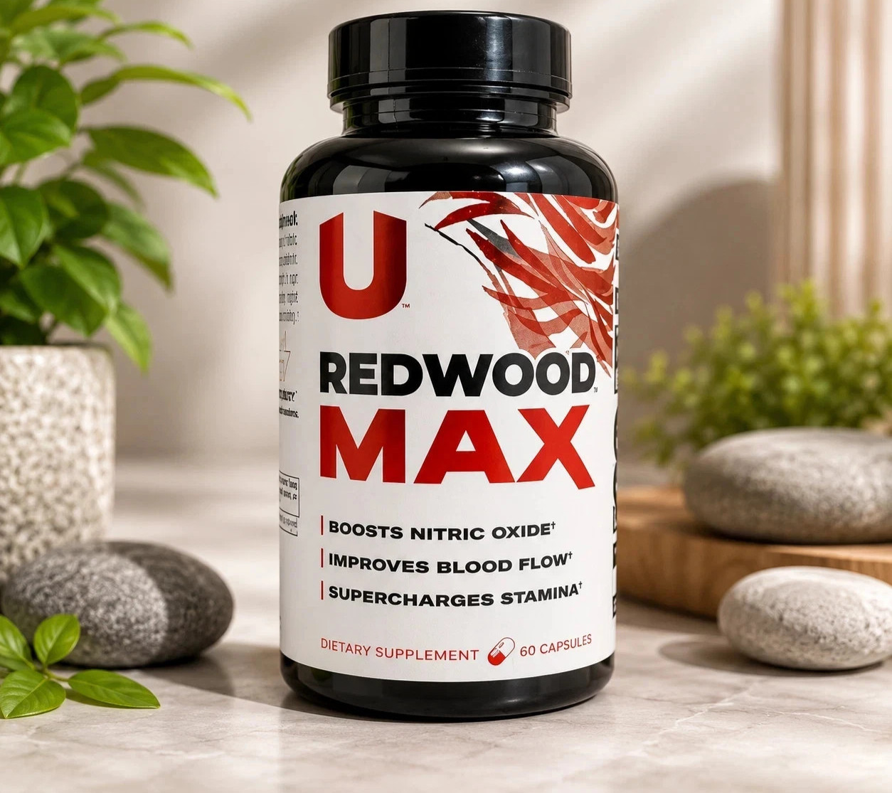 UMZU Redwood MAX 60 Capsules | Boost Nitric Oxide, Blood Flow & Stamina USA