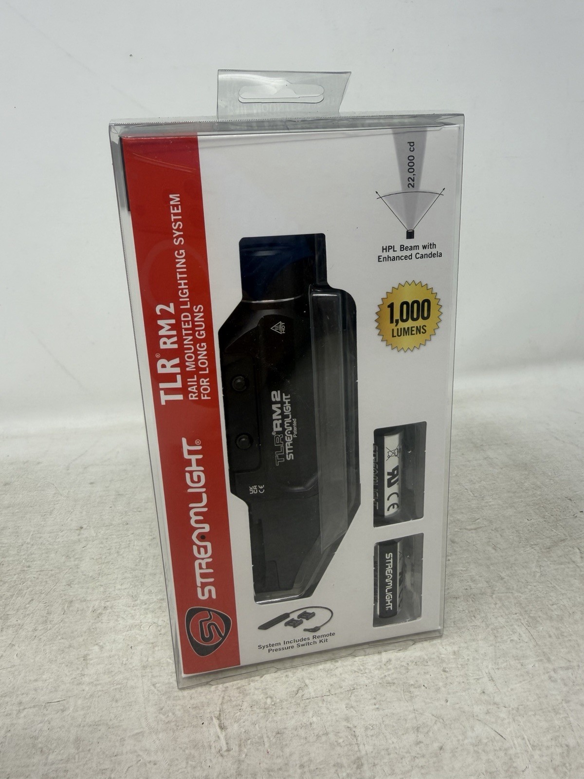 Streamlight 6945 TLR RM 2 Mounted Light 1000 Lumens 15H Runtime Pressure Switch