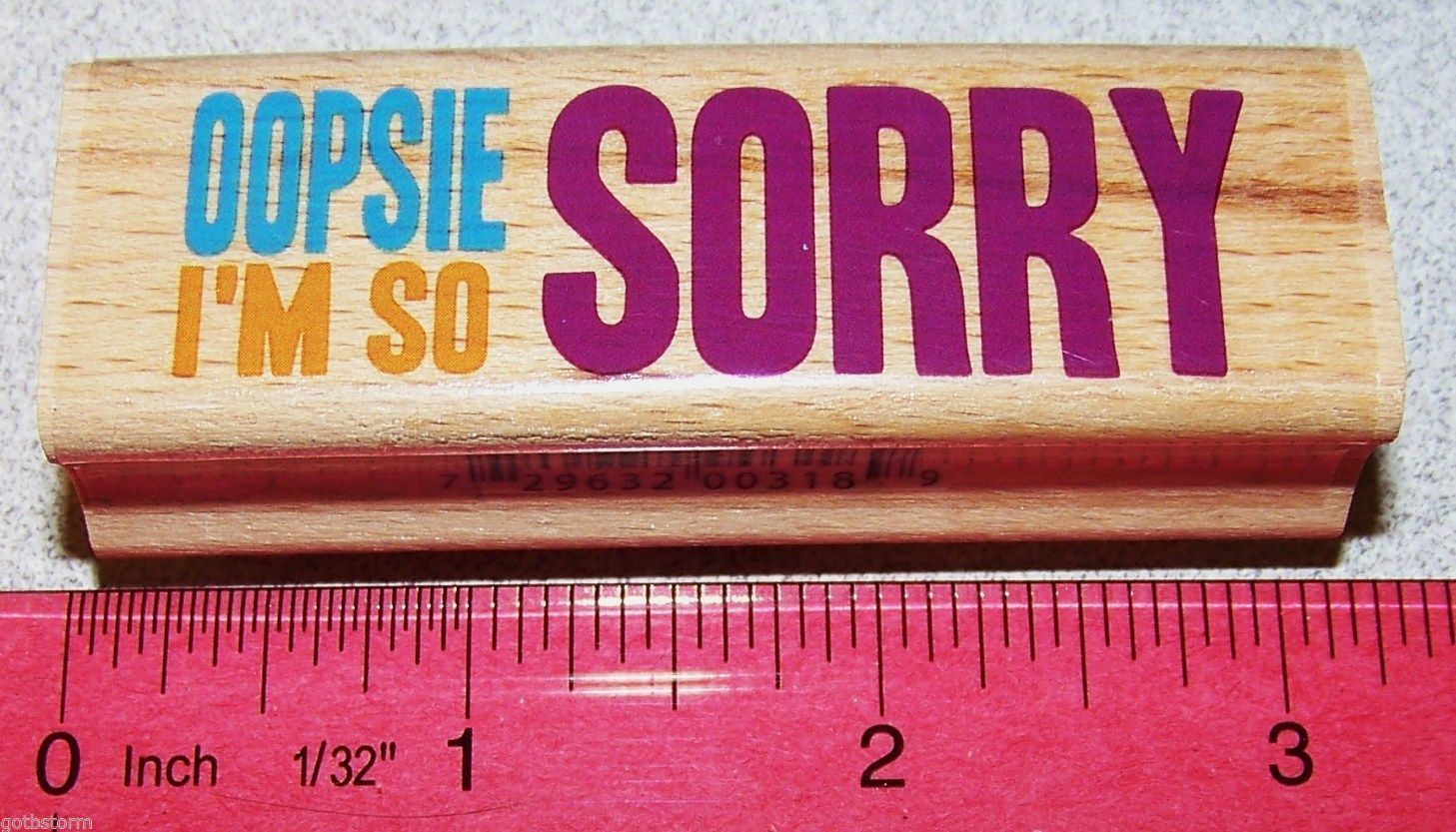 oopsie I'm So Sorry Stamp Friends Friendship New Wood Mounted by Studio G