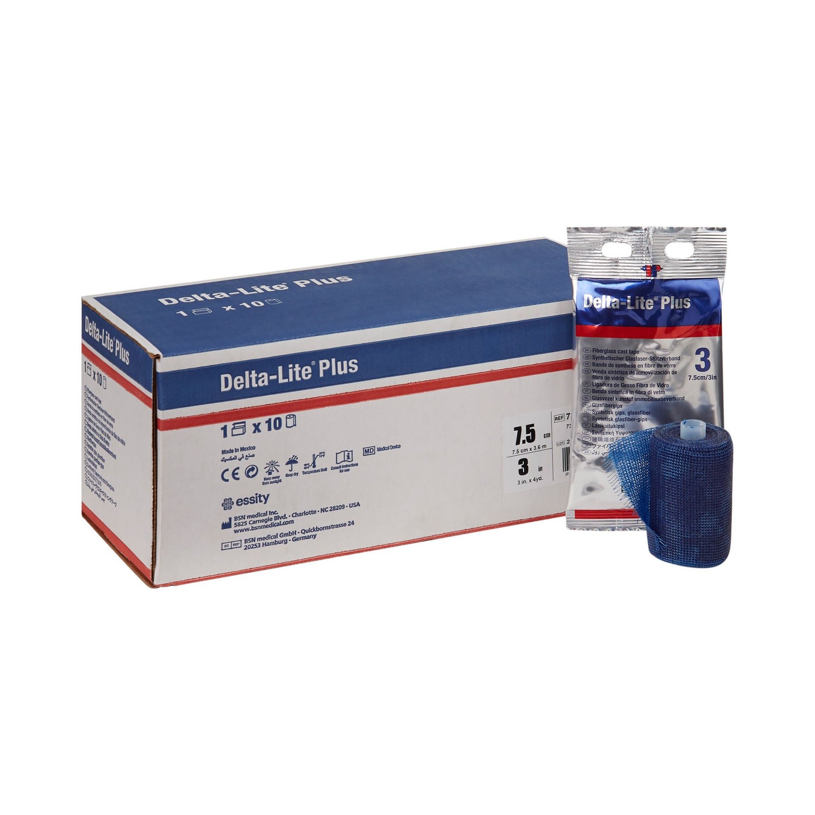 Delta-Lite Plus Cast Tape 3 Inch X 12 Foot Blue 7345821 10 Ct