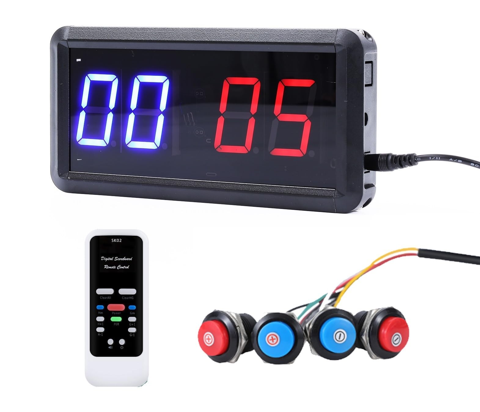 Electronic Score Keeper Scoreboard with Remote for Cornhole Basketball Ping Pong