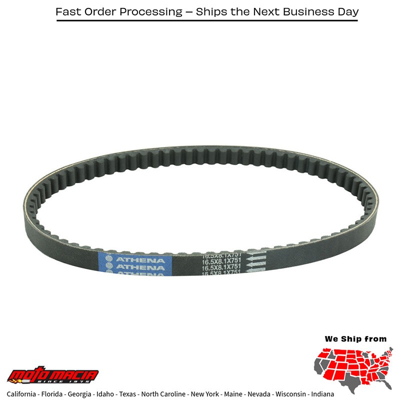 ATHENA Drive Belt 16.5x8.1x751 Yamaha Yw50fx Zuma 2014-2018 Yw50f Zuma 2012