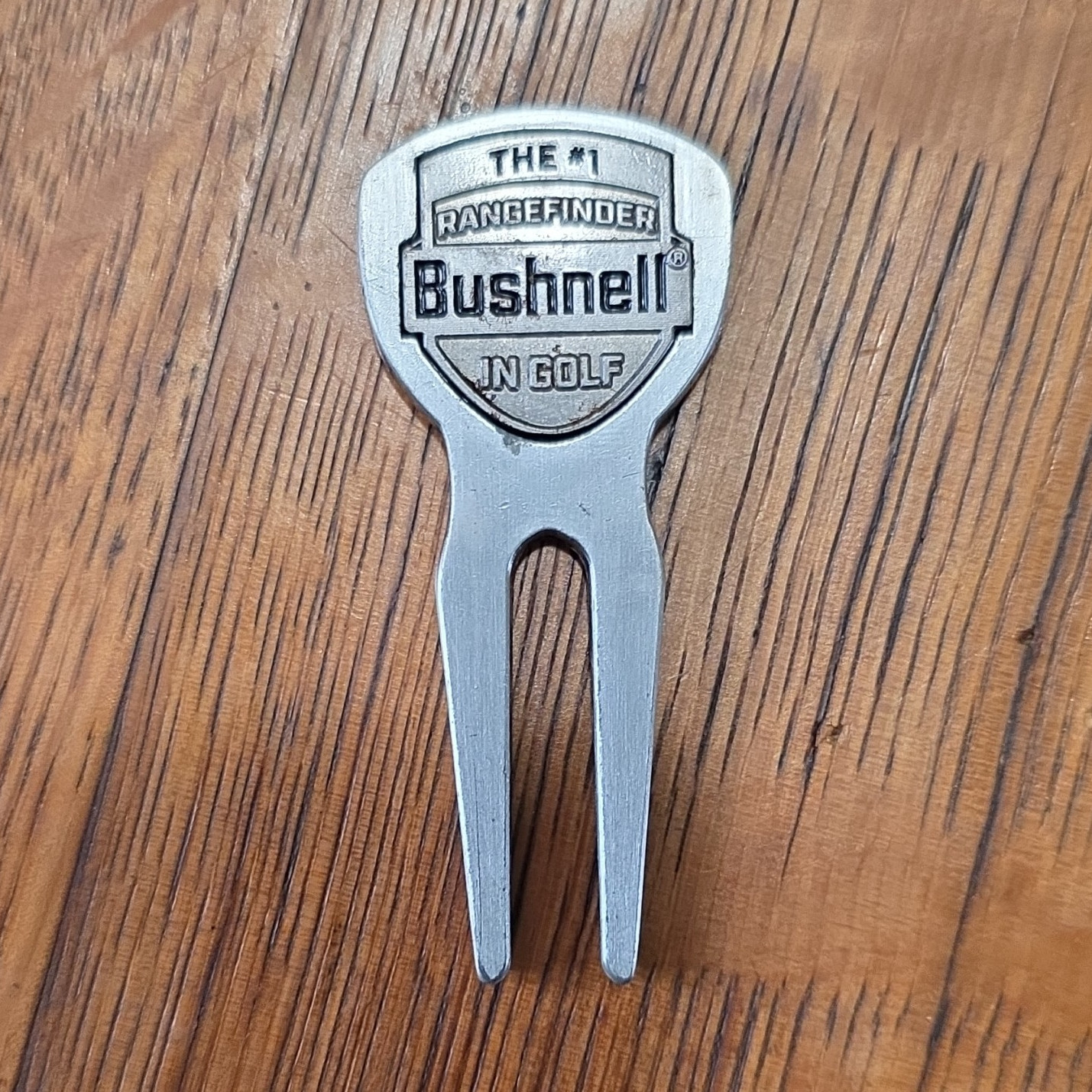 Bushnell Folds of Honor Golf Divot Tool Metal Double Prong Silver