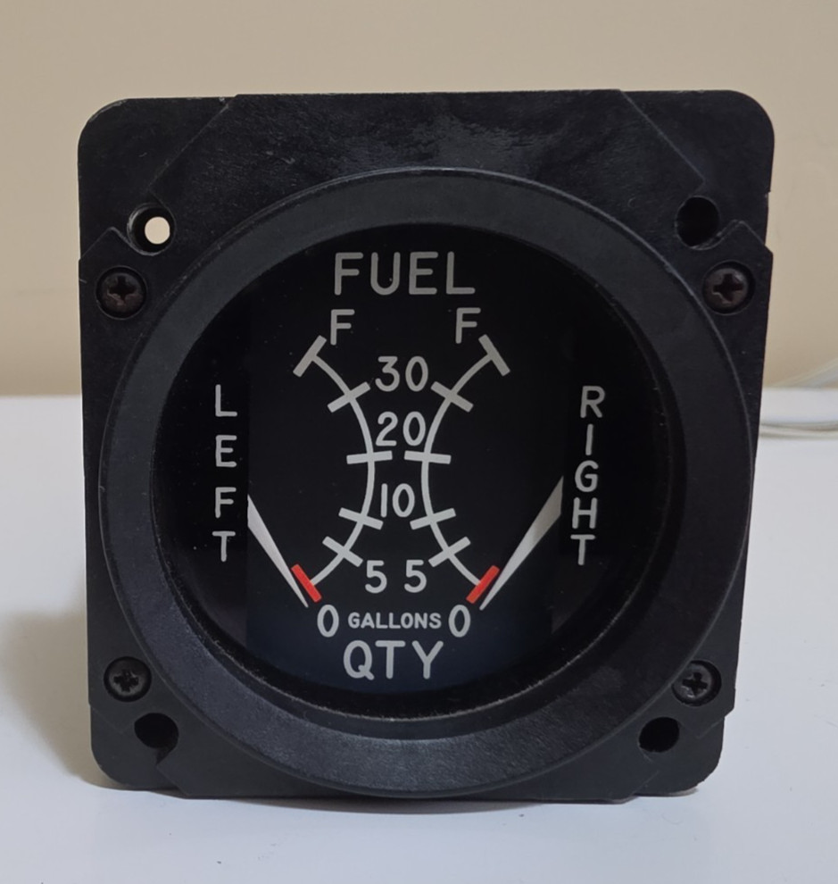 Cessna T206H Dual Electric Fuel Qty Indicator P/N S3317-3 or P/N FQ4044-12021
