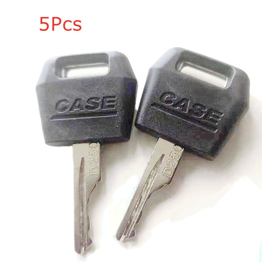 5pcs keys D250 for Case Tractor  BACKHOE LOADER Dozer Skid Steer Combine